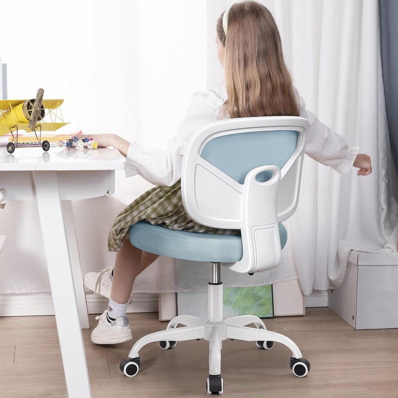 Primy Kids Desk Chair, Pink Study Chair for Boys Girls with Height Adjustable, Swivel Mesh Task Student Chairs for 4-12, Growing Teen Office Chair for Home/School/Office(Light Blue) - Image 4